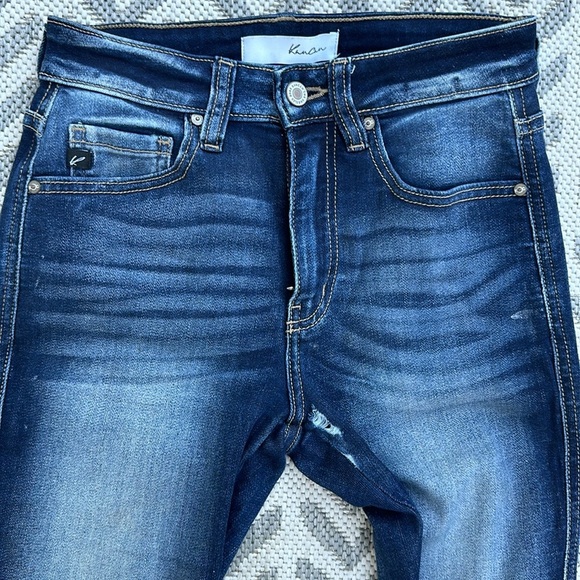 KanCan jeans size 3/25 ESTILO with distressed double  hem - Picture 2 of 11